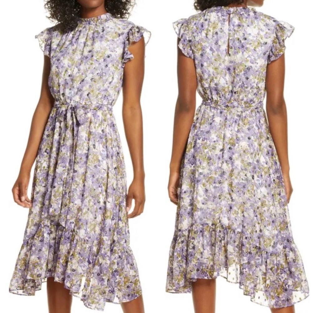 Maison Tara Floral Ruffle Dress size 6